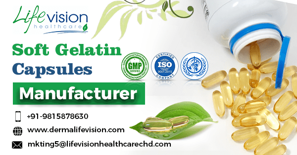 Soft gelatin capsules manufacturer