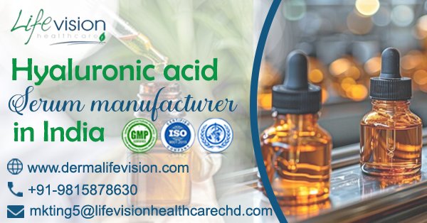 Hyaluronic acid serum manufacturer in India